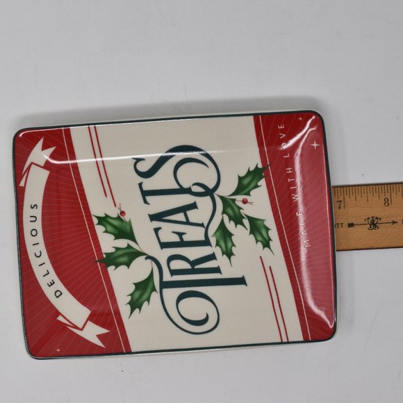 Lenox Vintage Treats Tray Spoon Rest Retro 6.5 New in Box Holiday Trinket Dish - Picture 7 of 8